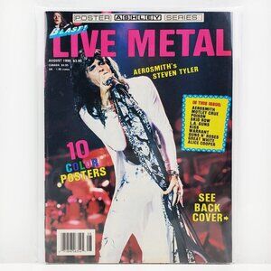 Blast! Live Metal Magazine Ashley Posters Aerosmith KISS Motley Crue Poison 1990